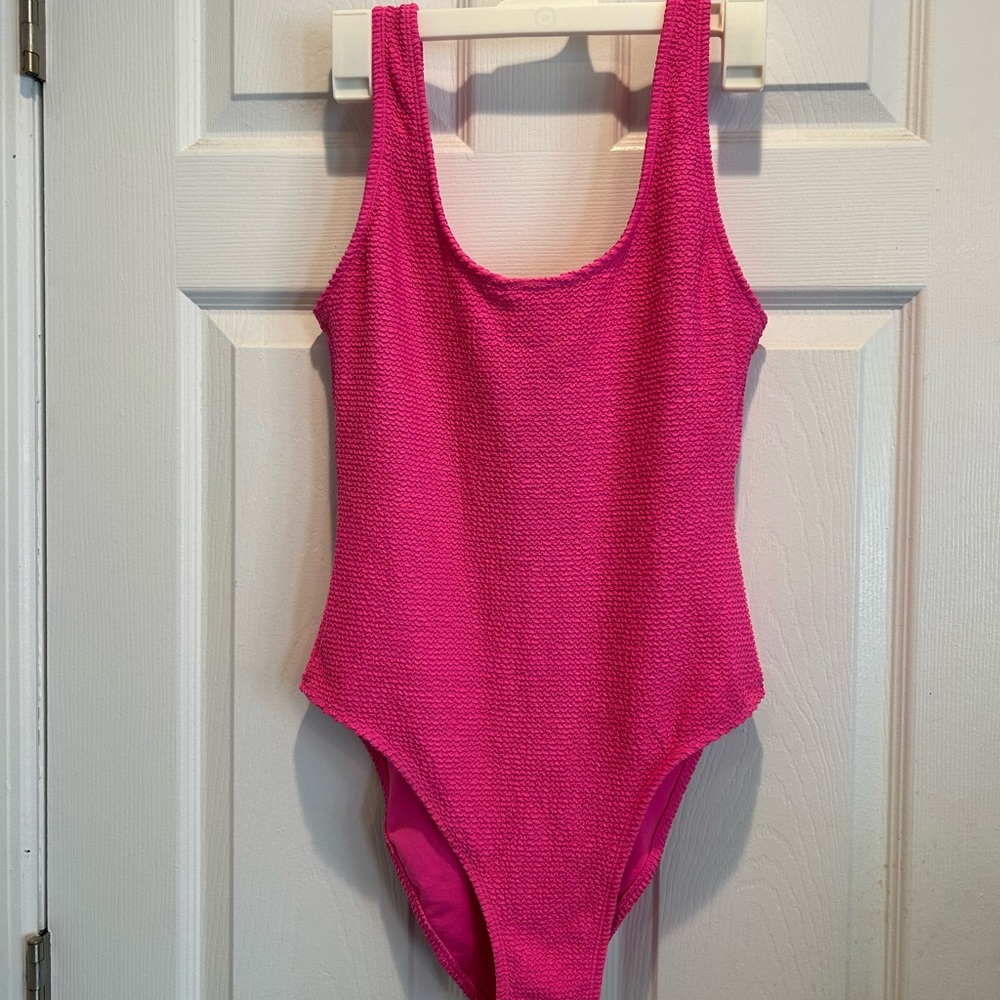 Hula Honey Fuchsia Textured Swimsuit